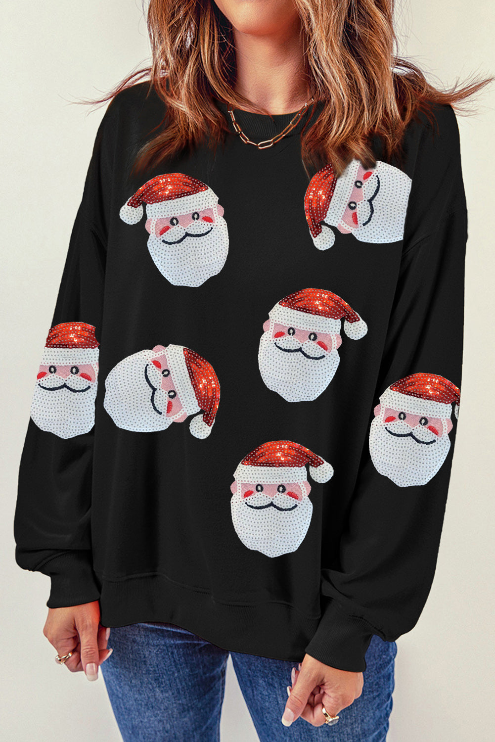 Santa Claus Graphic Christmas Sweatshirt