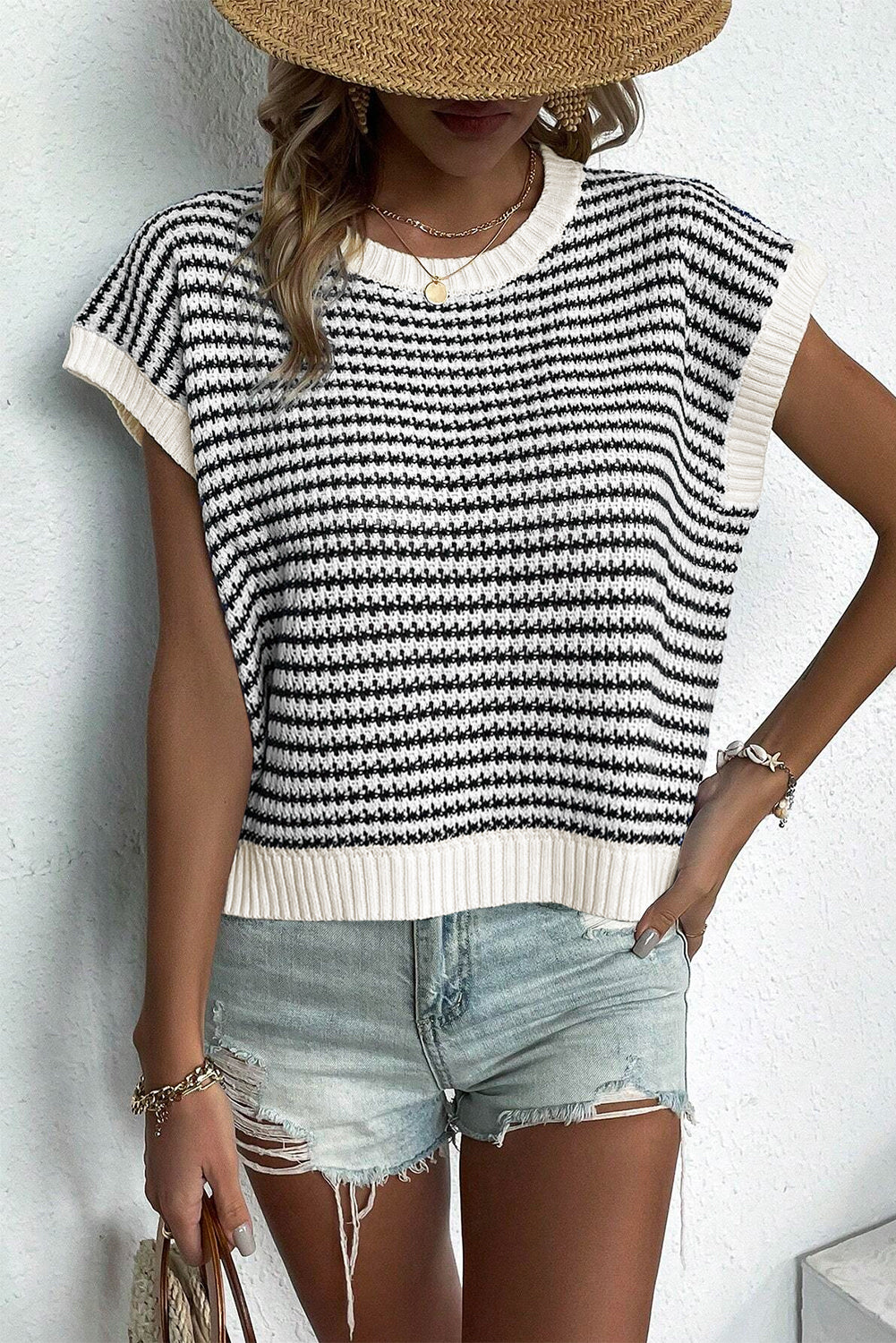 Striped Dolman Top