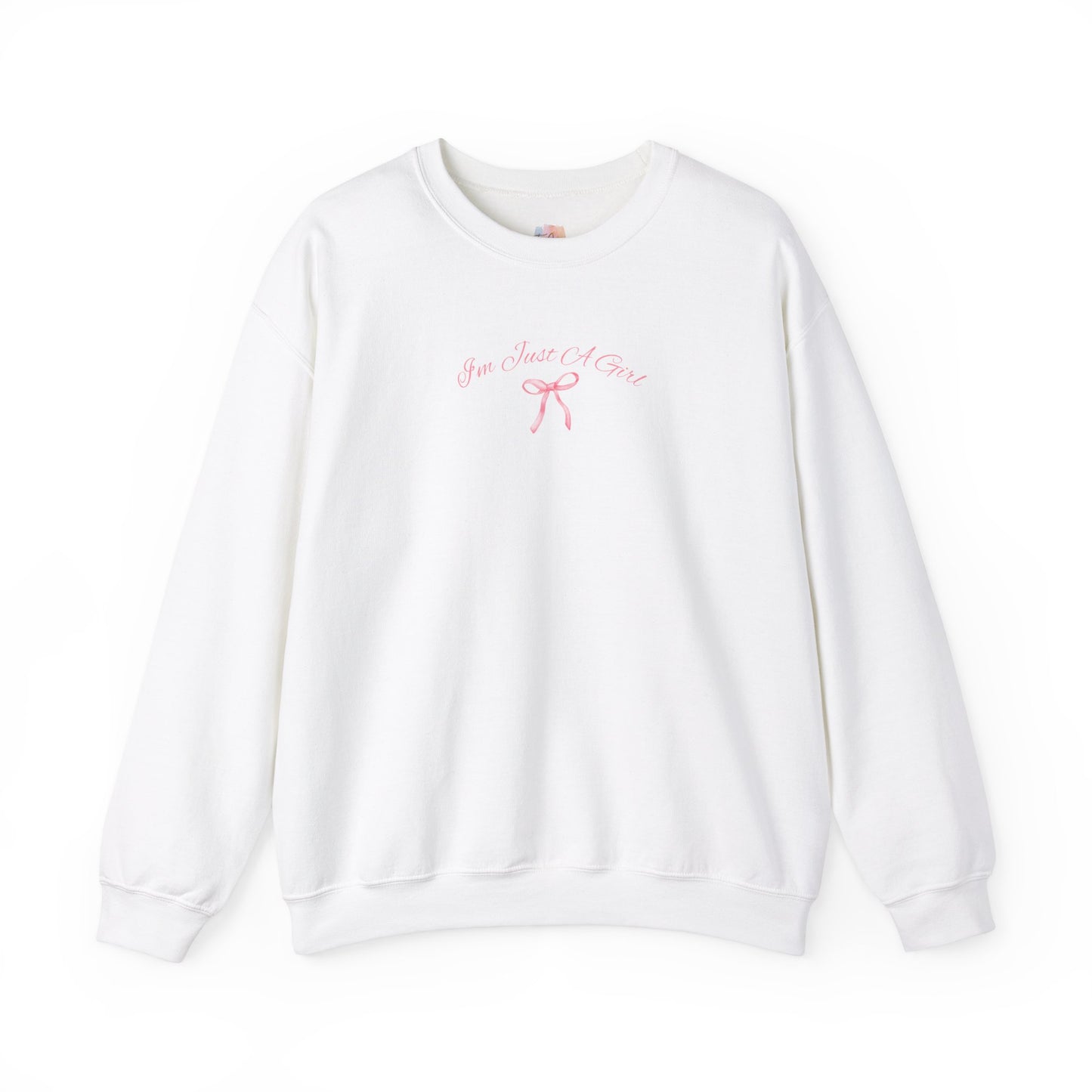 Just a Girl Crewneck Sweatshirt - Cozy Heavy Blend