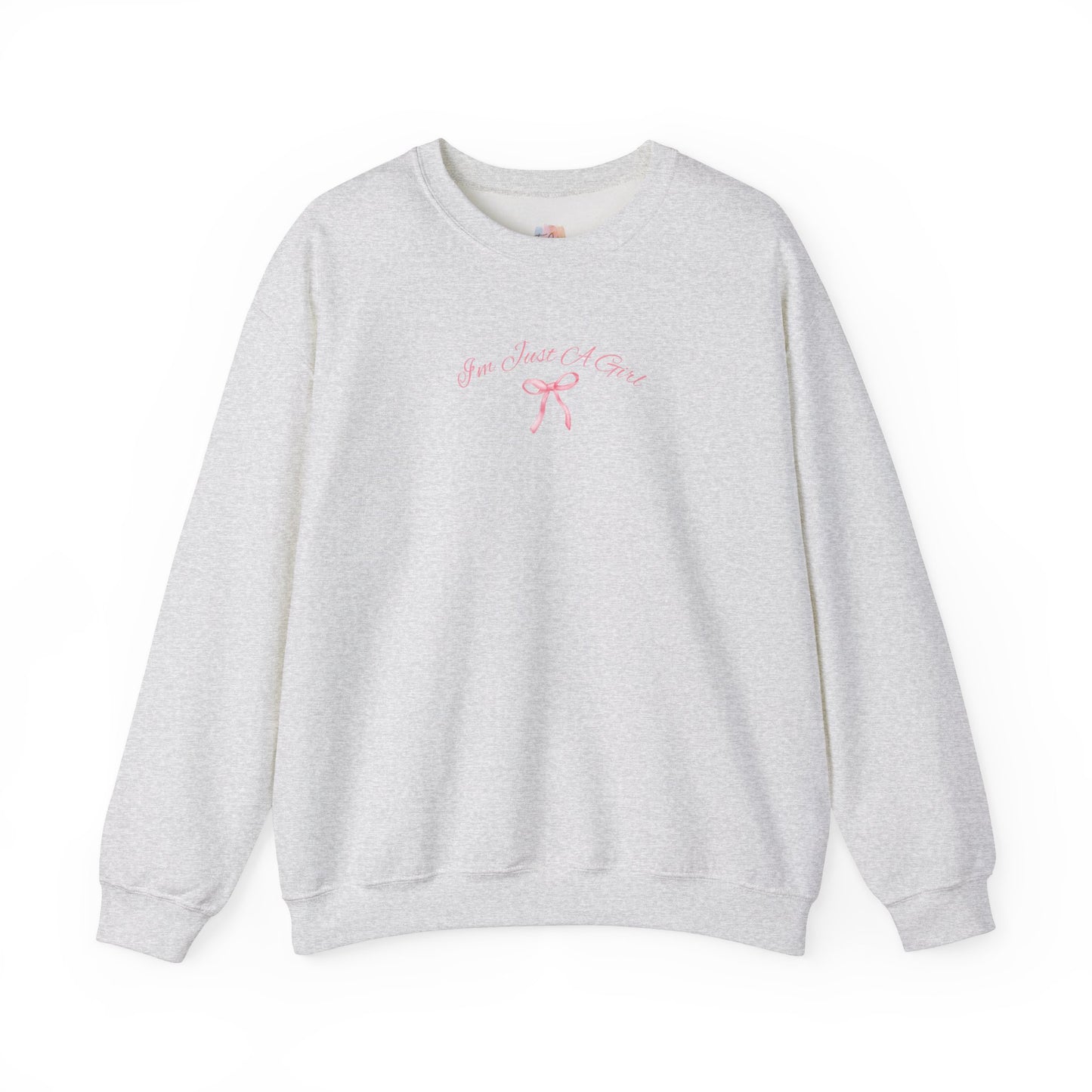 Just a Girl Crewneck Sweatshirt - Cozy Heavy Blend