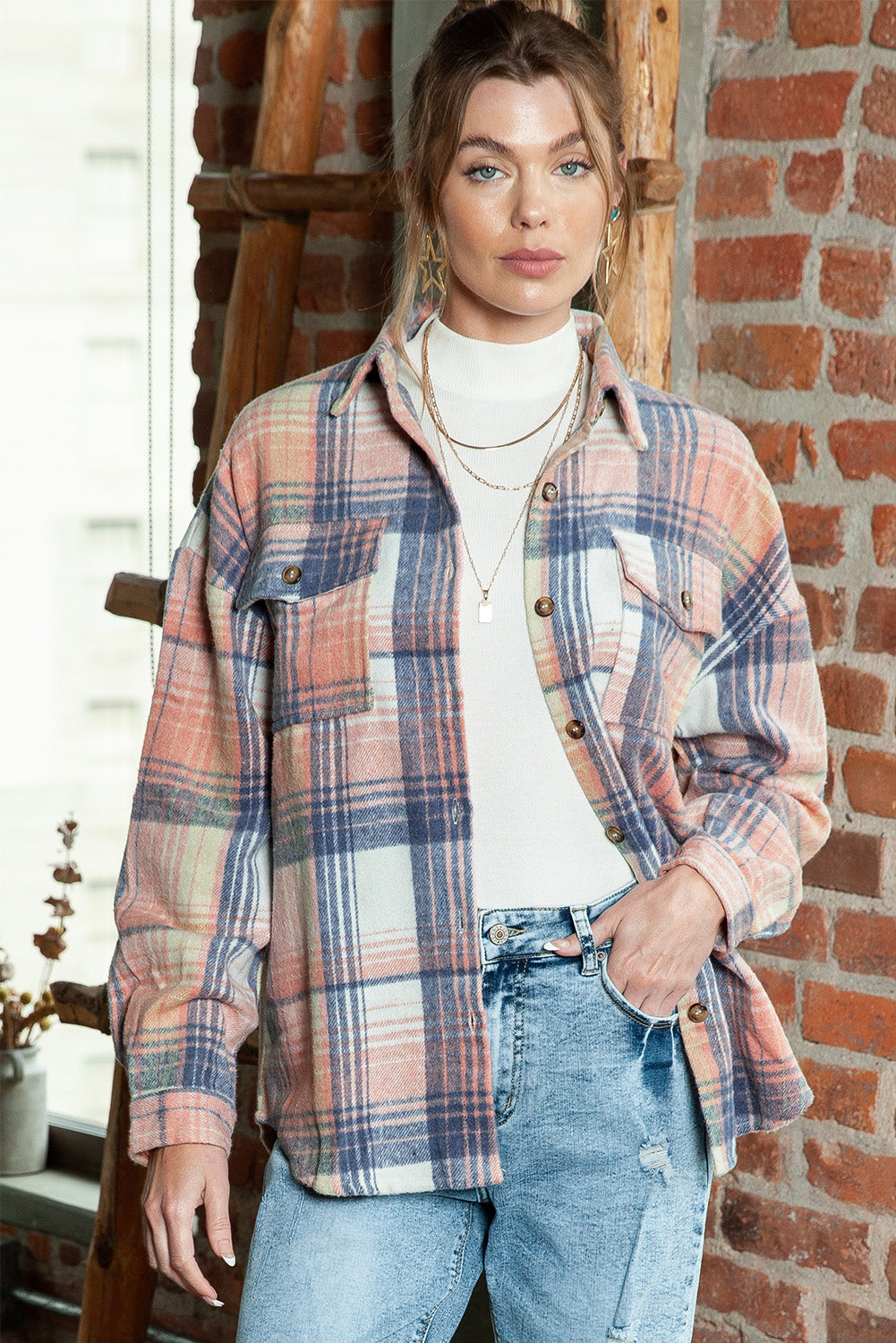 Collared Flannel Shacket