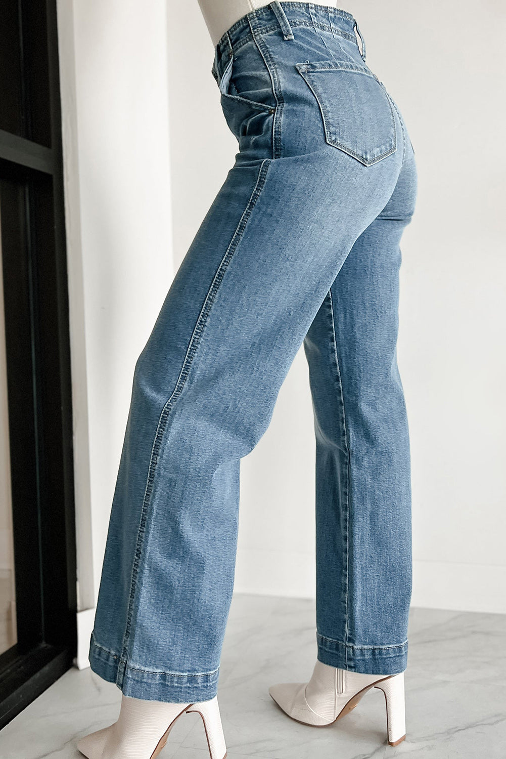 Dusk Blue Straight Leg Jeans