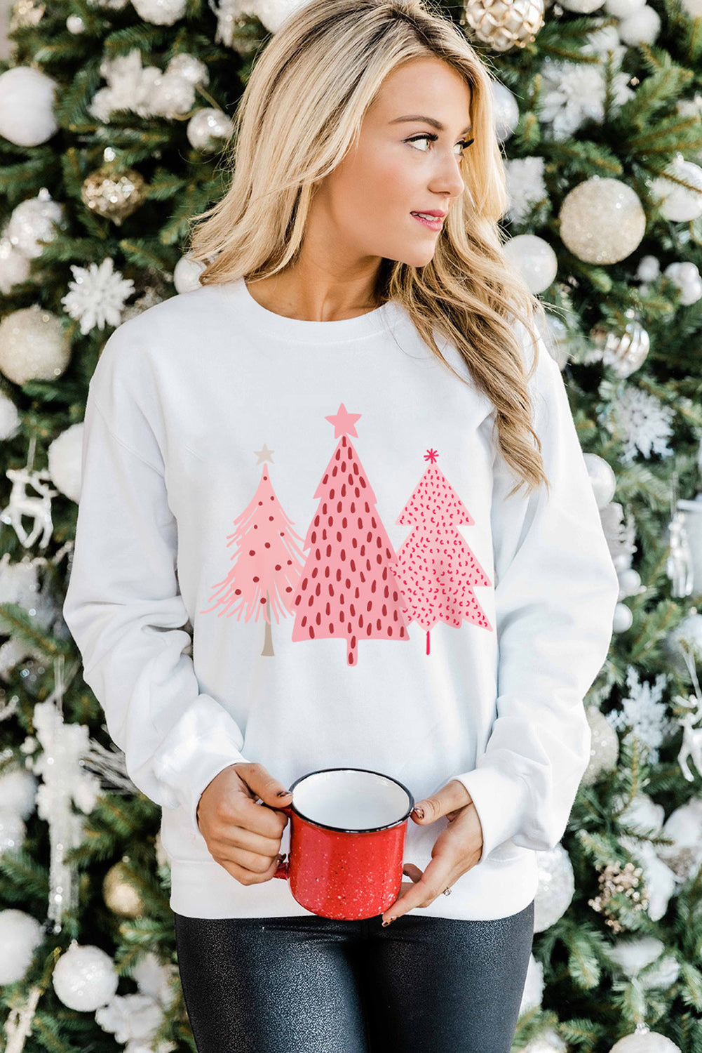 Christmas Tree Graphic Sweatshirt