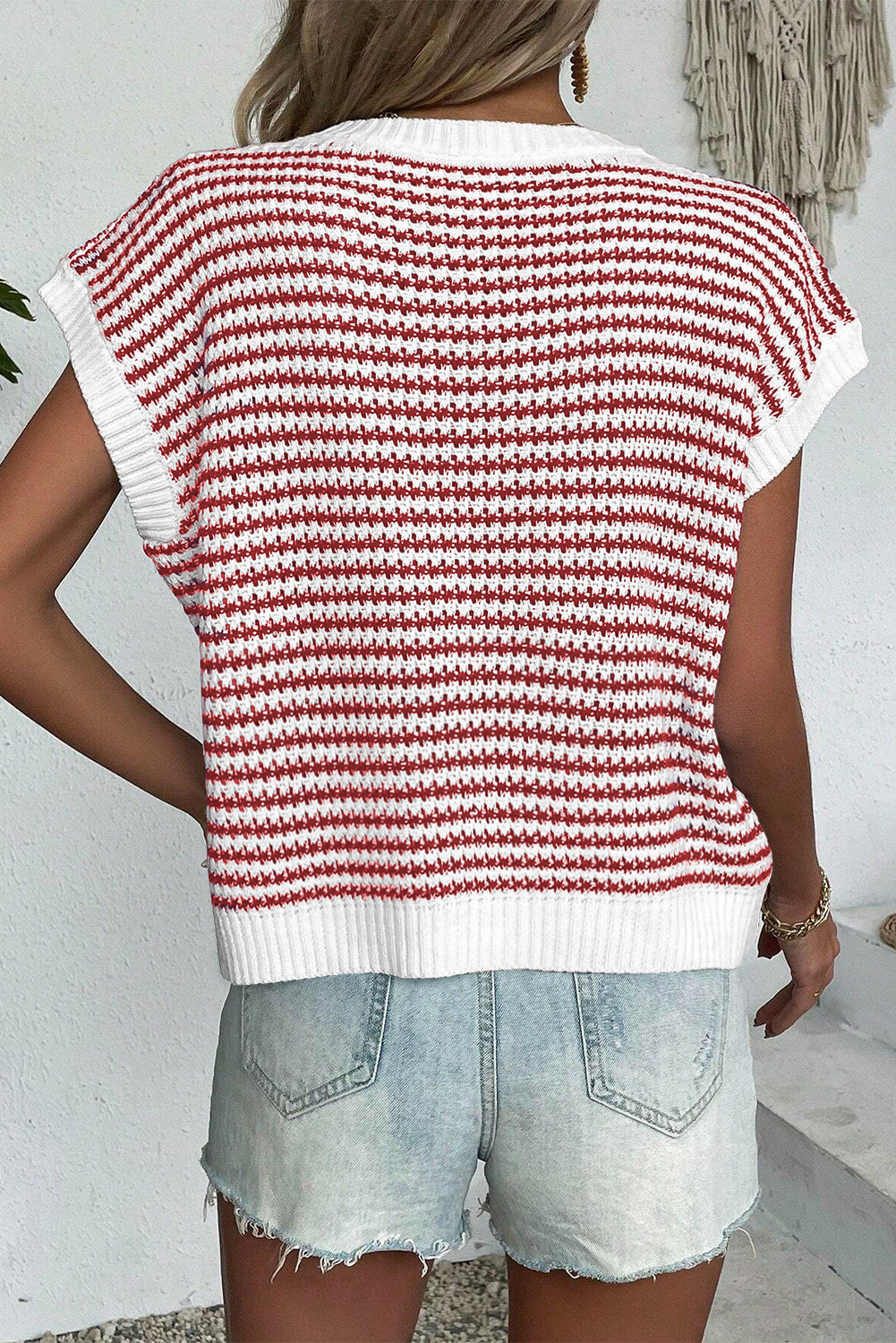 Striped Dolman Top