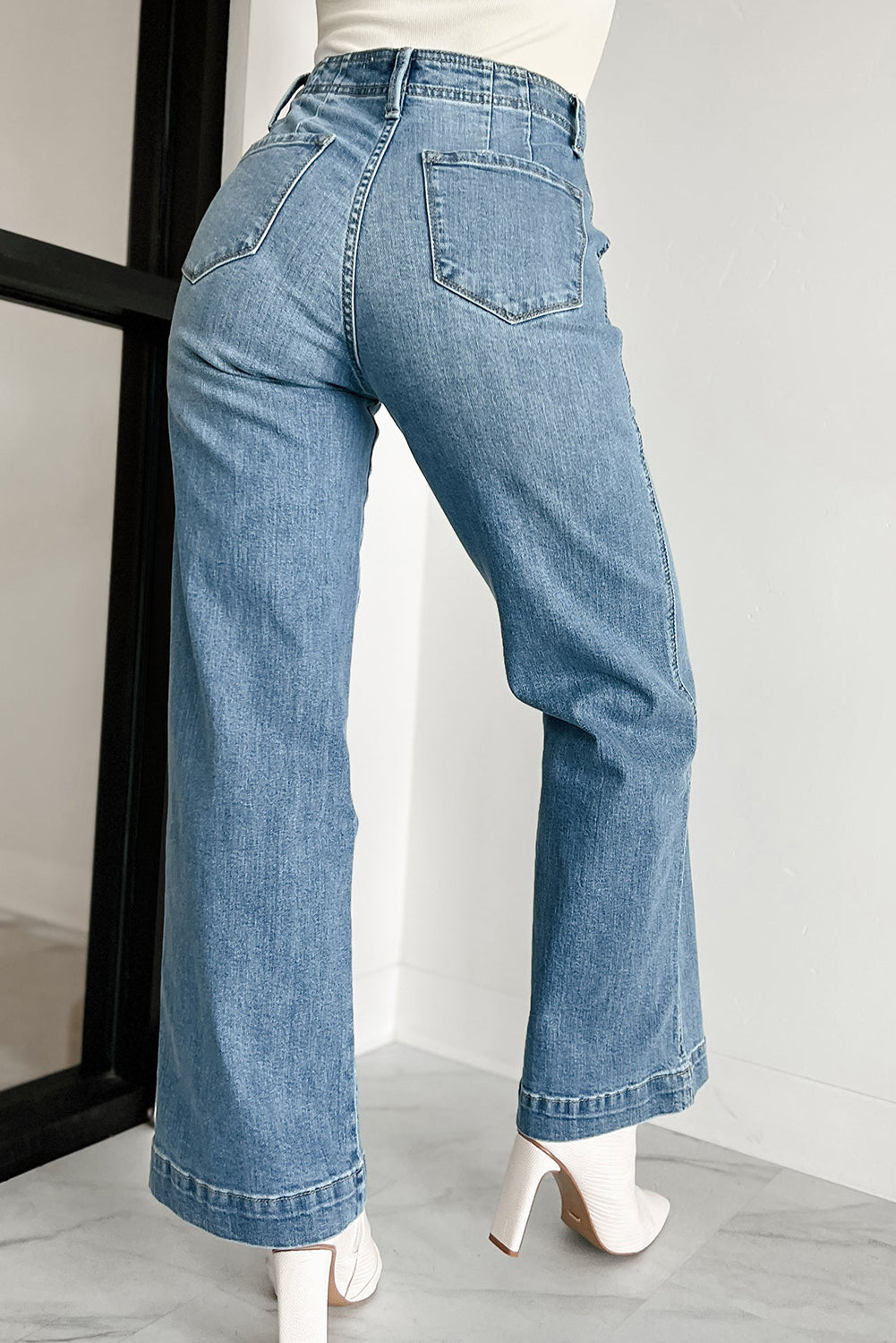 Dusk Blue Straight Leg Jeans