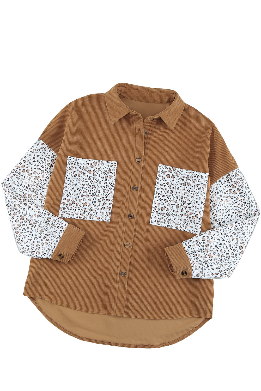 Leopard Corduroy Shacket