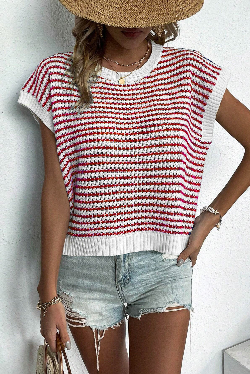 Striped Dolman Top