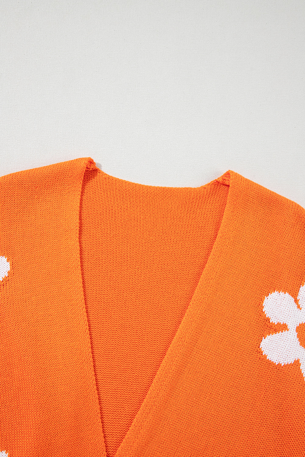 60s Vintage Flower Drop Shoulder Cardigan