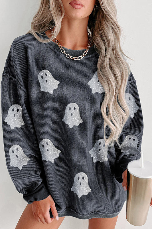 Sparkle Ghost Corded Crew Neck