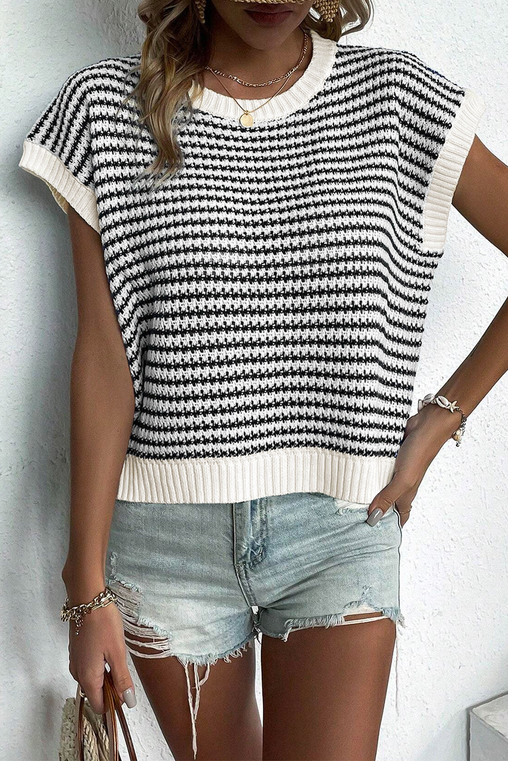 Striped Dolman Top