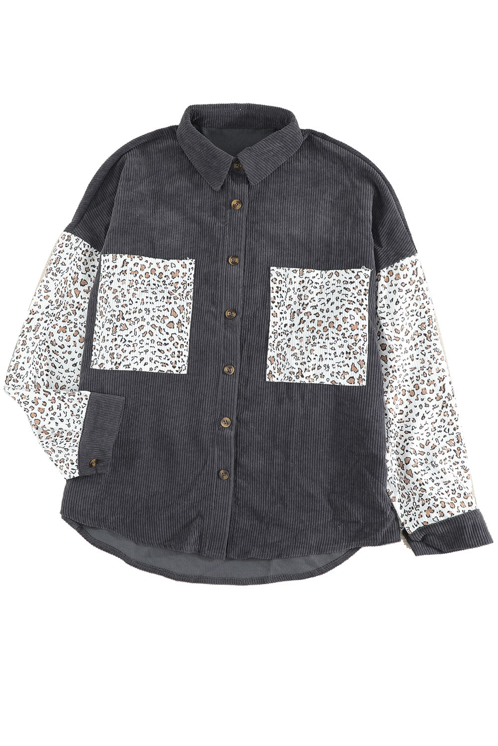 Leopard Corduroy Shacket