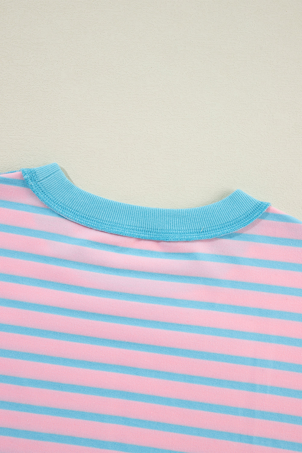 Striped Trim Tunic Sweatshirt