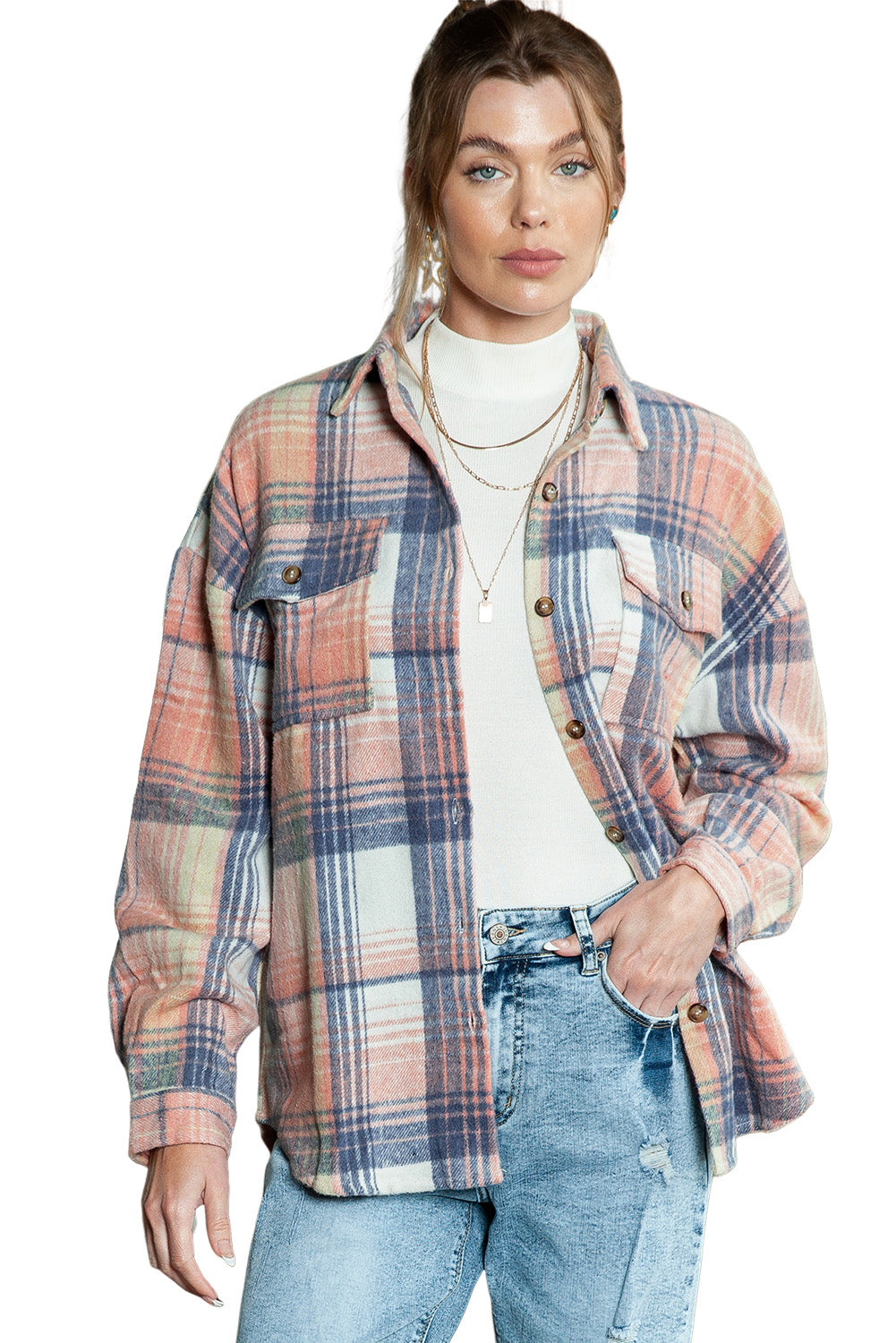 Collared Flannel Shacket