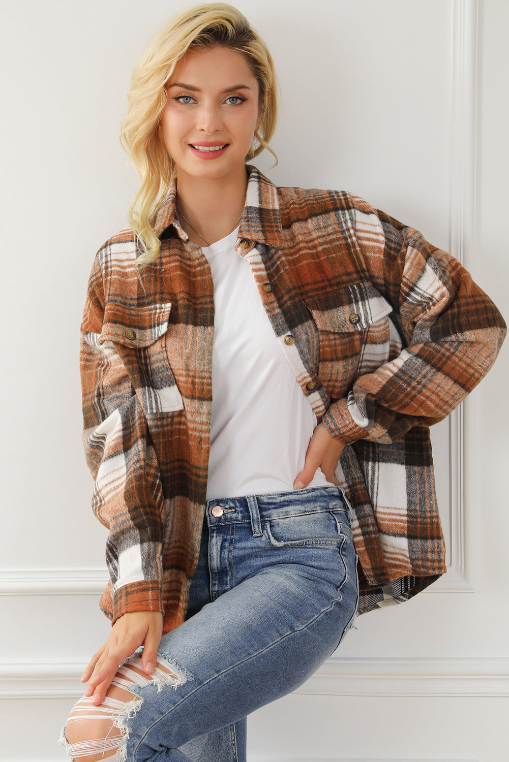 Collared Flannel Shacket