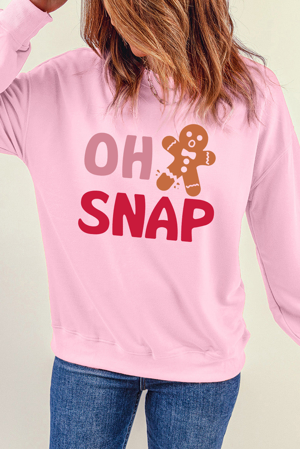 Pink Christmas OH SNAP Sweeatshirt