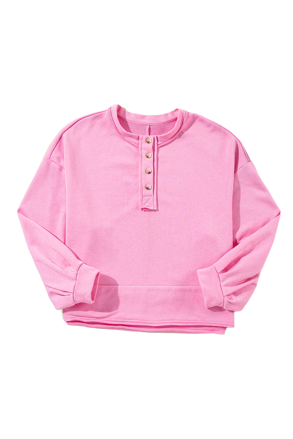 Pink Drop Sleeve Sweatshirt