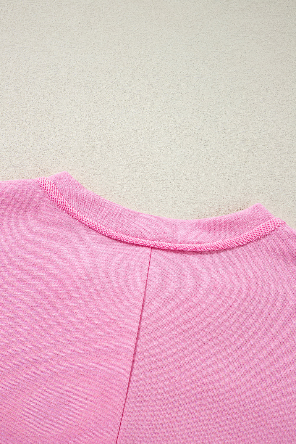 Pink Drop Sleeve Sweatshirt